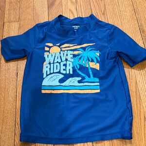 Boys Carter’s RashGuard Swim Shirt Size 7 Like New